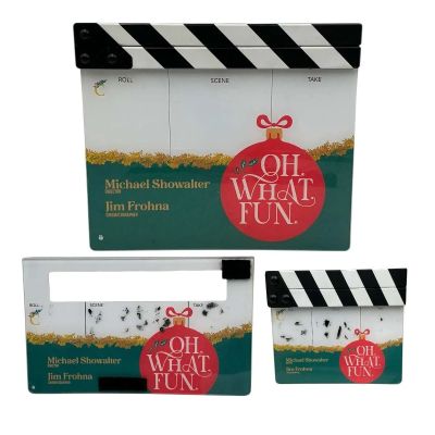 Lot 82: Oh What Fun Production Used (Small) C Camera Clapper Board, (Medium) C Camera Slate & (Large) C Camera Clapper Board | VIP Fan Auctions