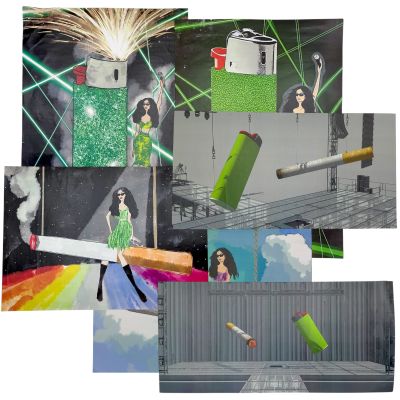 Lot 45: The Moment Johannes (Alexander Skarsgärd) Production Used (6) Graphics | VIP Fan Auctions