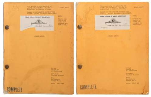 Summer Stock (2) vintage original scripts. | Profiles in History