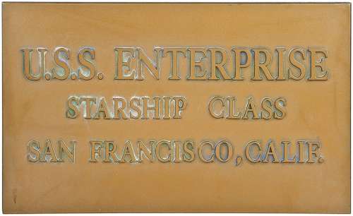 Star Trek: Deep Space Nine TOS Enterprise Plaque | Propworx