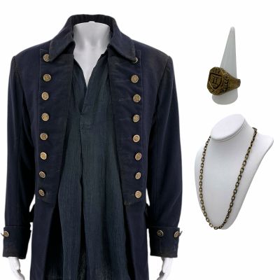 Lot 84: The Bluff Connor Screen Worn Coat, Shirt, Ring & Necklace Ch 1 Sc Multiple | VIP Fan Auctions