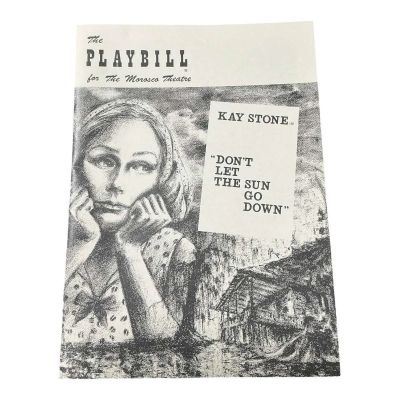 Lot 15: Marty Supreme Kay Rockwell Production Used Don’t Let The Sun Go Down Playbill | VIP Fan Auctions