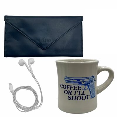 Lot 51: The Drama Emma Production Used Ear Buds, Wallet & Coffee Mug | VIP Fan Auctions