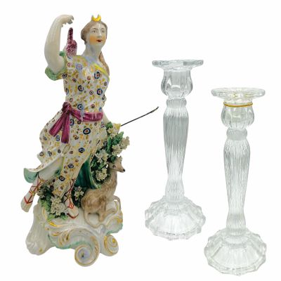Lot 26: Wuthering Heights Isabella (Alison Oliver) Screen Used Figure & (2) Candle Holders | VIP Fan Auctions