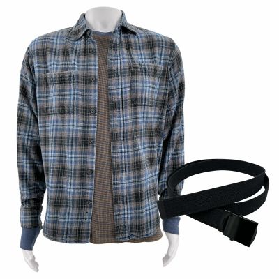 Lot 26: Poker Face Season 2 Gene (Ga Ta) Screen Worn Shirt, Thermal & Belt Ch 1 Sc 13-24 Ep 208 | VIP Fan Auctions