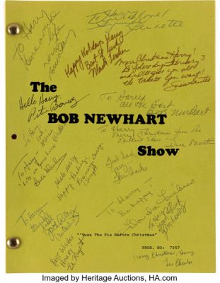 The Bob Newhart Show (TCF TV, 1972-1878), Season 6, Episode 12, "’Twas the Pie Before Christmas" Signed Screenplay. | Heritage