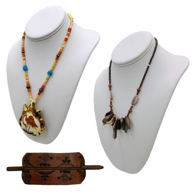 Lot 34: Tony Mary Screen Worn Hair Barrette & (2) Necklaces Ch Multiple Sc Multiple | VIP Fan Auctions