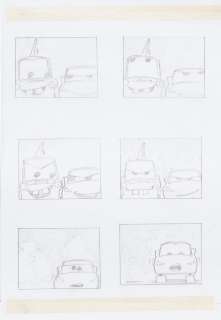 A group of storyboards from Cars | Bonhams