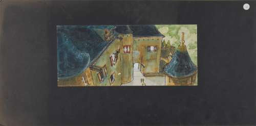 Indiana Jones and the Last Crusade: Two pre-production concept designs, 1989, all ’Castle Brunwald - Indy Swing’ related, 2 | Bonhams