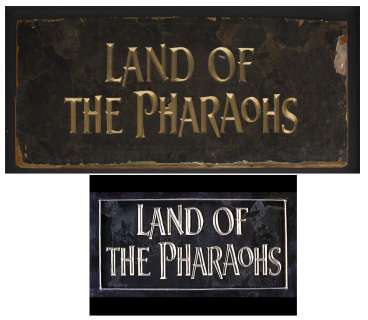 Title Art From the Cult Classic ’’Land of the Pharaohs’’ | Nate Sanders