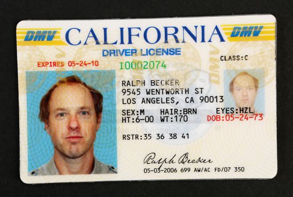 PRISON BREAK - Ralph Becker‘s (Raphael Sbarge) California Drivers License