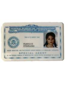 Lot 116 - Silence of the Lambs Clarice Starling (Jodi Foster) ID Card Movie Props