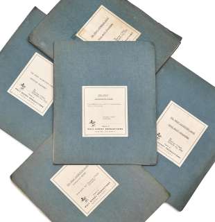 Lot 1005 - A group of Harper Goff‘s scripts of The Great Locomotive Chase