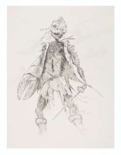 The First Concept Drawing of Davy Jones from “Pirates of the Caribbean.” | Van Eaton Galleries
