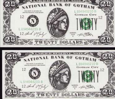 Gotham prop bills | Piece of the Past