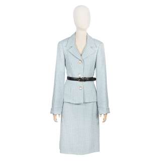 Elizabeth Debicki (as Princess Diana): A houndstooth pattern skirt suit Season 5, Episode 8, ’Gunpowder’ | Bonhams
