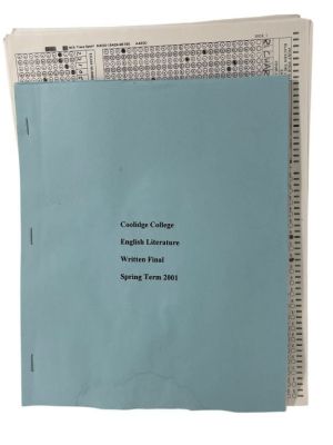 Lot 382 - Van Wilder (2002) - Ryan Reynolds (Van Wilder) Final Exam Folder