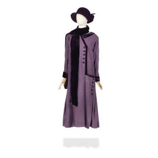 Lot 212 - Lily James (as Lady Rose): Purple daywear outfit Season 4, Episode 1 3