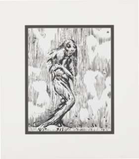 Clive Barker Original "Lulu Transformed" Artwork (1992).