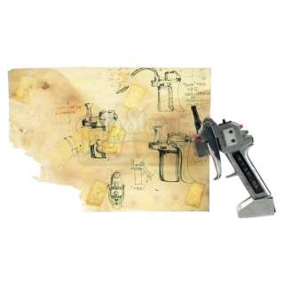 SPEED (1994) - Lot 235 - Howard Payne‘s (Dennis Hopper) Screen-Matched Dead Man‘s Switch Detonator with Concept Drawings