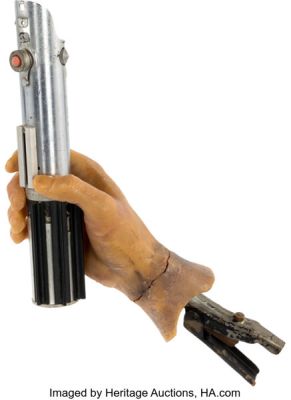 Star Wars: Episode V - The Empire Strikes Back (TCF, 1980), Mark Hamill "Luke Skywalker" Screen-Used Lightsaber with Severed Hand Effects Rig from the Iconic Cloud City Duel with Darth Vader, Featured in J.W. Rinzler’s The Making of The Empire&hellip; | Heritage