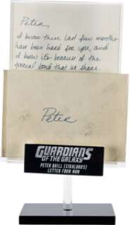 Guardians of the Galaxy Vol. 1 (Walt Disney, 2014), Chris Pratt "Peter Quill/Star-Lord" Letter from Mom.
