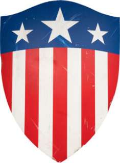Captain America: The First Avenger (Marvel, 2011), Chris Evans "Captain America" USO Heater Shield. | Heritage