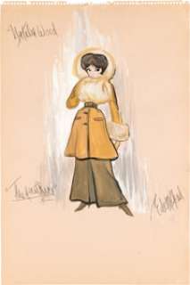 The Great Race (Warner Bros., 1965), Costume Sketch of Natalie Wood as "Maggie DuBois" for Arctic Sequence by Edith Head.