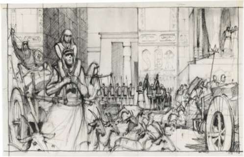 The Ten Commandments (Paramount, 1956), Group of (13) Exodus Storyboard Artworks. (Total: 13 Items) | Heritage