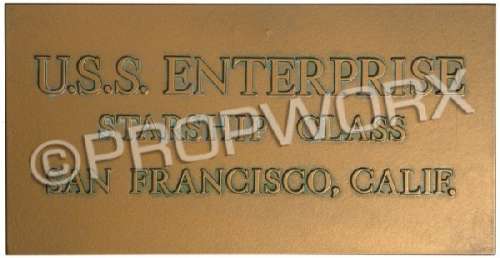 Original Series Style Enterprise Dedication Plaqu | Propworx