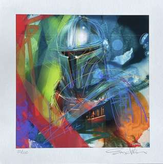 Eric Robison - Mando - The Mandalorian - hand-signed and numbered fine art print w. CoA | Catawiki