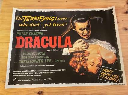 Cinema Poster - Dracula, 1958 | Catawiki