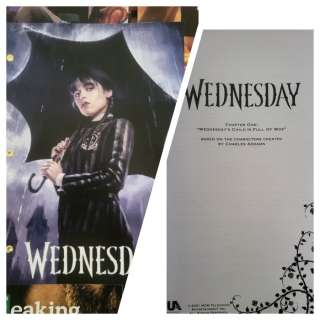 Script - PILOT s01e01 - WEDNESDAY CHAPTER ONE - Jenna Ortega " Childs is full off woe" - 2022 | Catawiki