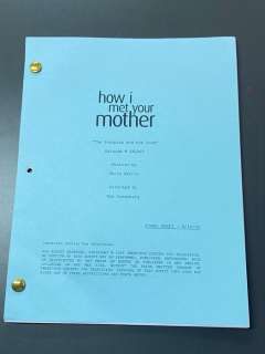 How I Met Your Mother - ’The Scorpion and the Toad’ (2006) - Production used Script (Final draft, 8/16/06) - Not a Copy - | Catawiki