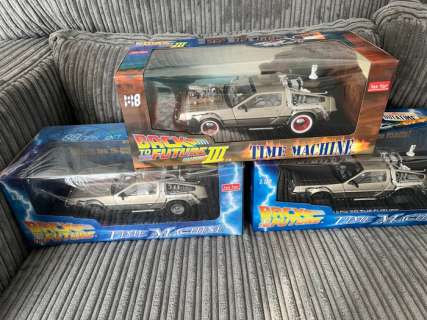 Back to the Future - Lot of 6 - 3x Figurines Marty, Doc & Biff Plus 3x Delorean Timemachine - see images - Greenlight | Catawiki