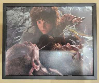 Authentic Elijah Wood Signed LOTR Scene – Museum Glass & Black Frame | Catawiki