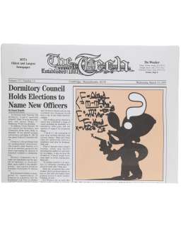 "Good Will Hunting" Prop "The Tech" Newspaper | Planet Hollywood Vault