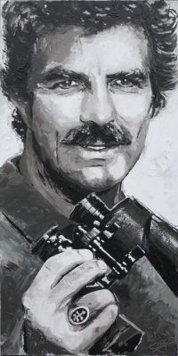 Peter Engels - "Thomas Magnum - Magnum p.i." - Original Painting - Unique, Signed, with Certificate of Authenticity | Catawiki