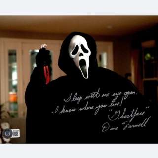 Scream - Signed by Dane Farwell (Ghostface) - WITH VERY RARE QUOTE! | Catawiki