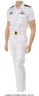 Tom Cruise "Lt. Pete Maverick‘ Mitchell" signature dress uniform from Top Gun....
