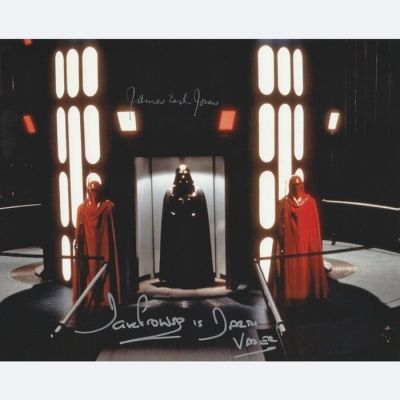 Star Wars - Signed by James Earl Jones (+) (Voice of Darth Vader) and Dave Prowse (+) (Body of Darth Vader) | Catawiki
