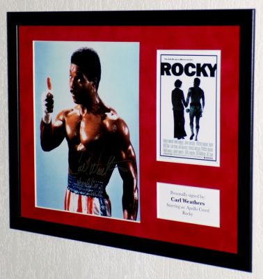 Carl Weathers (RIP) as Apollo Creed - Premium Framed, signed (Comic Con Holland 2023) | Catawiki