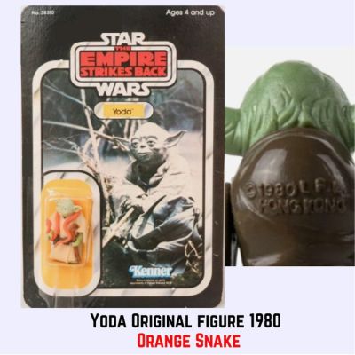 Kenner - Action figure Star Wars 1980 Yoda Orange Snake - selling Original Action figure - Replacement Card gift - Original Cape, belt, snake & cane - Perfect condition | Catawiki