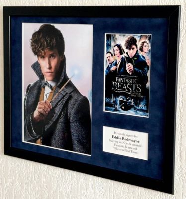 Fantastic Beasts - Eddie Redmayne (Newt Scamander) Premium Framed, signed + Certificate of Authenticity | Catawiki