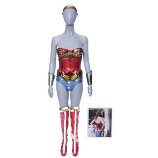 Wonder Woman (T.V. Movie, 2011) | Wonder Woman’s (Adrianne Palicki) Costume with Prototype Boots and Signed Autograph | Propstore