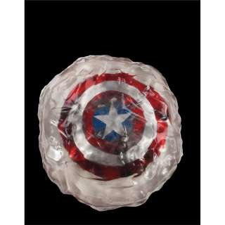 Captain American: the First Avenger | Hero Captain America shield encased in "ice" resin with concept/production artwork | Profiles in History