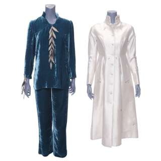 LAST CHRISTMAS (2019) - Lot #714 : Santa‘s (Michelle Yeoh) White Coat and Blue Velvet Costume