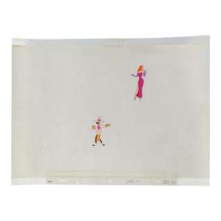 WHO FRAMED ROGER RABBIT (1988) - Lot #973 : Hand-Painted Jessica Rabbit (Kathleen Turner) and Smartass Weasel (David L. Lander) Animation Cel
