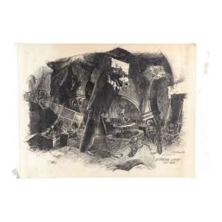 The Lost Boys (1987) | Hudson Bluff Hotel Lobby Concept Artwork Print | Propstore