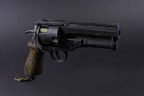 Hellboy (2004) | Hellboy’s (Ron Perlman) Good Samaritan Pistol, Bullets & Design Prints | Propstore
